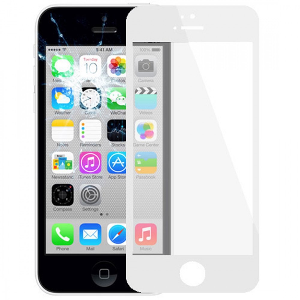 10 PCS for iPhone 5C Front Screen Outer Glass Lens(White) iPhone Replacement Parts Apple iPhone 5C